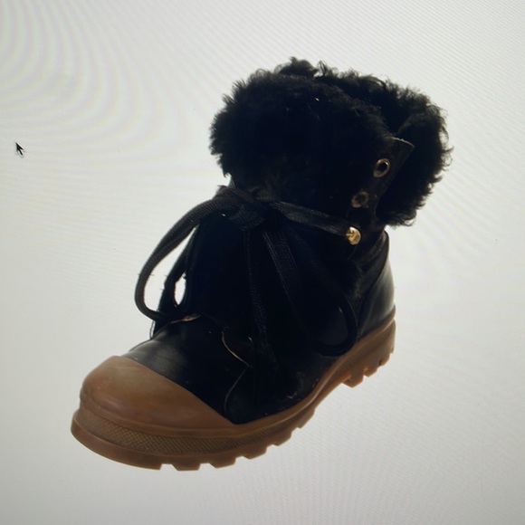 Chloe lace up boots Black and Tan - Picture 5 of 5